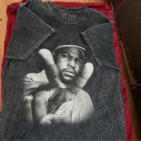 Ice Cube T-shirt Peace Sign Dark Grey XL Unisex - Picture 4 of 9